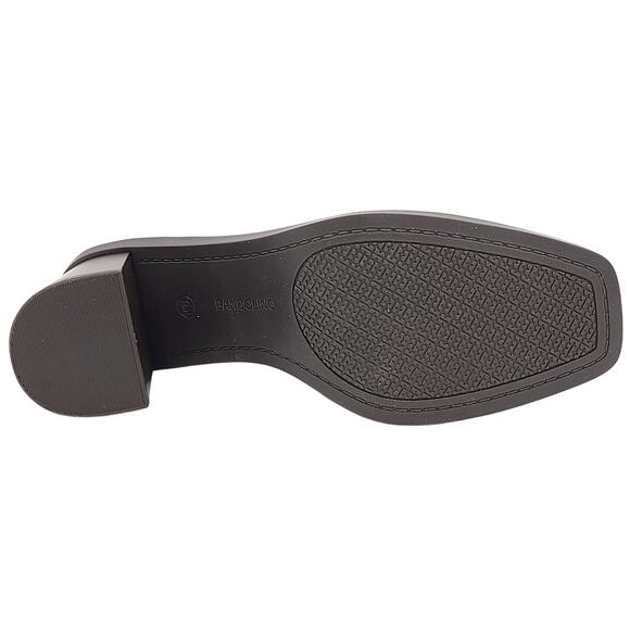 Bandolino Women Mayi Block Heel Square Toe Ankle Bootie Size US 7.5M Ivory White - Picture 5 of 6